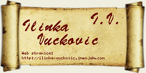 Ilinka Vučković vizit kartica